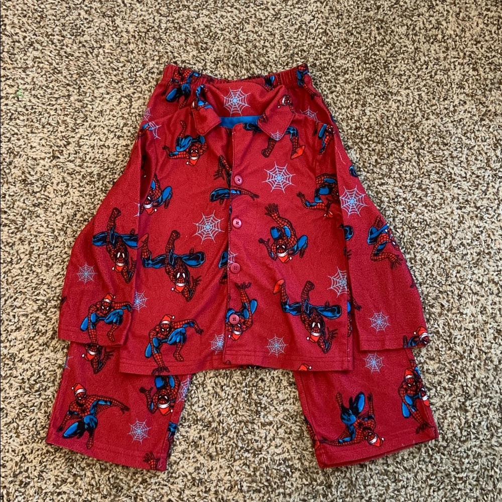 Marvel Spider-Man Blue and Red Pajama Set size 4